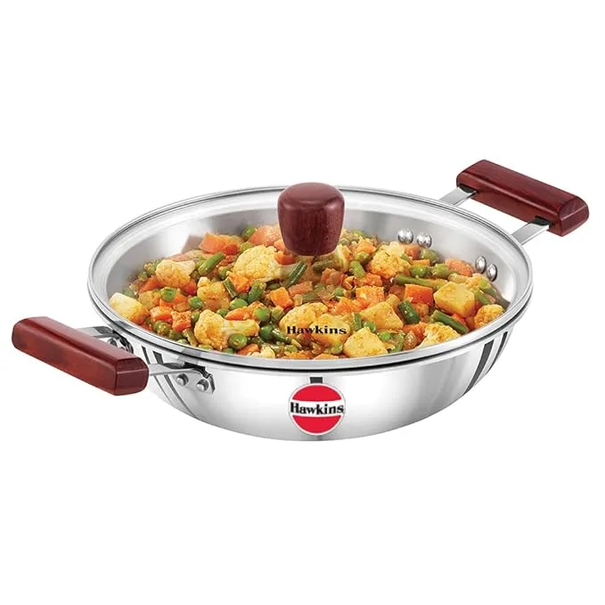Hawkins Tri-Ply Stainless Steel Deep Fry pan 2.5L (SSD25G)